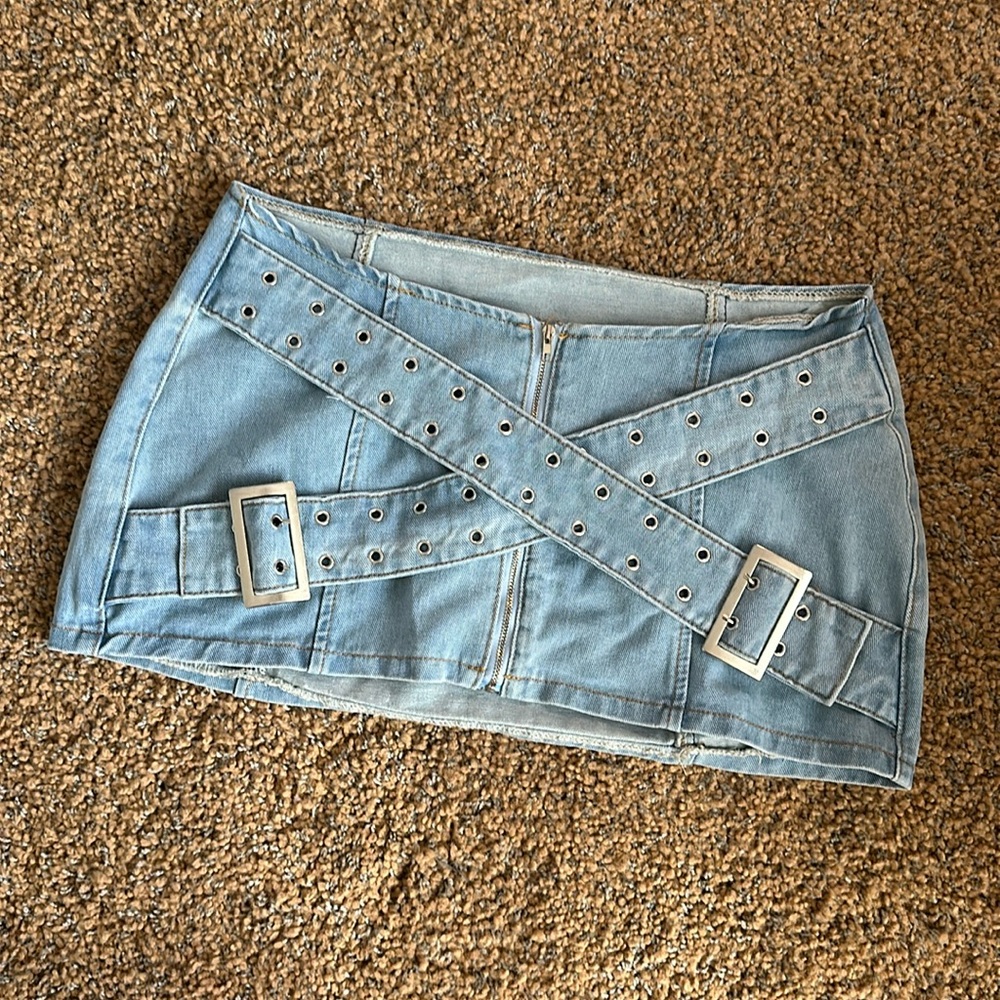 Y2K Demin Mini Skirt